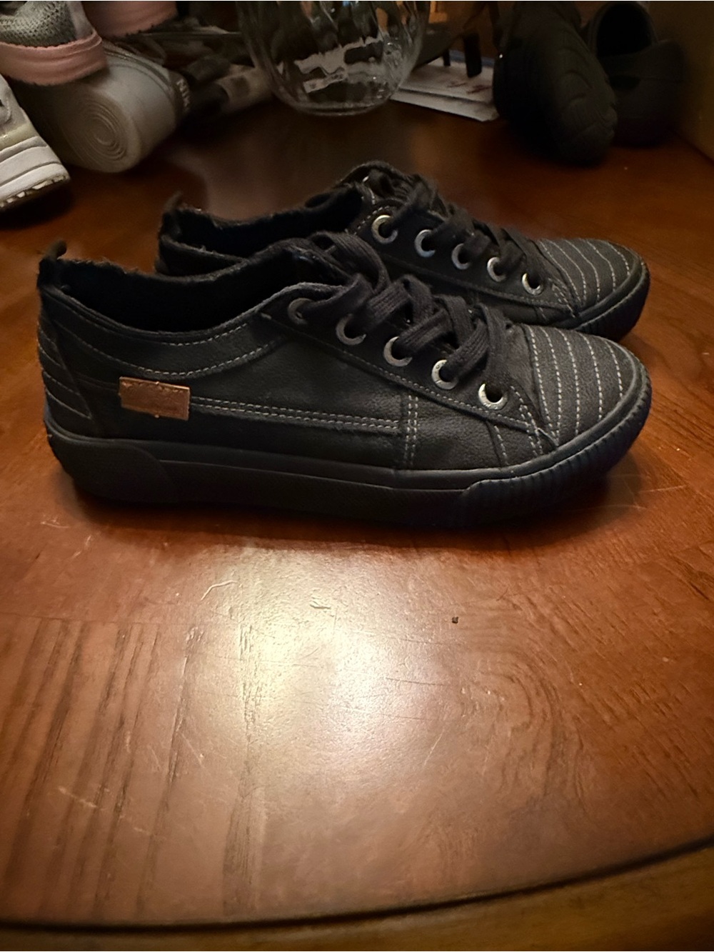 Women’s Blowfish Casual Lace-Up Sneakers in Black